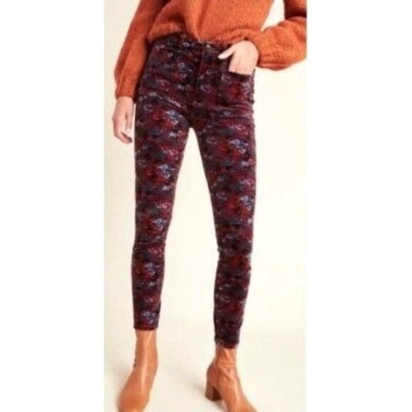 Pilcro & The Letterpress High-Rise Skinny Jeans Floral Print Size 27 - Picture 16 of 16